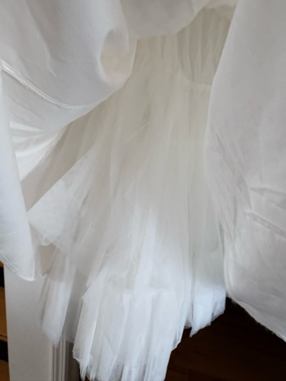 White Halter Midi Dress with Full Skirt - Picture 4 of 4